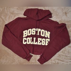 Boston College Crop Hoodie